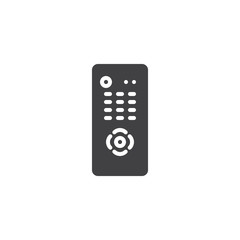 Remote control vector icon. filled flat sign for mobile concept and web design. TV controller simple solid icon. Symbol, logo illustration. Pixel perfect vector graphics