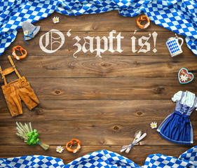 Rustic background for Oktoberfest