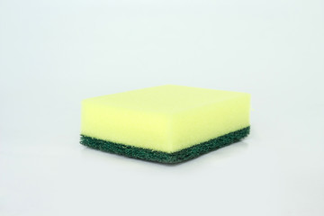 Bubbles foam white washing cleaning sponge