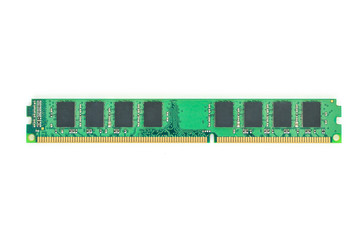 ddr ram computer appliances on white background.