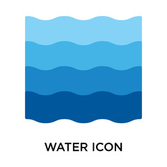 water icons isolated on white background. Modern and editable water icon. Simple icon vector illustration.