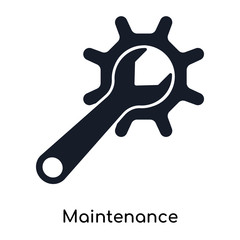 maintenance icons isolated on white background. Modern and editable maintenance icon. Simple icon vector illustration.