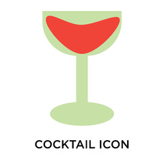 cocktail icons isolated on white background. Modern and editable cocktail icon. Simple icon vector illustration.