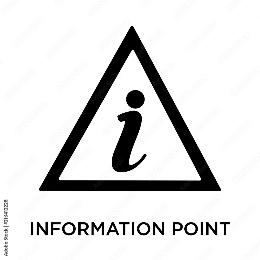 Poster information point icons isolated on white background. modern and editable information point icon. si