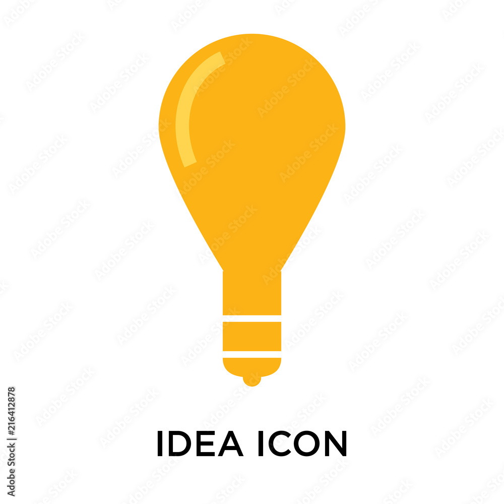 Poster idea icon isolated on white background. modern and editable idea icon. simple icons vector illustrat