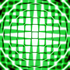 Green circles and star pattern