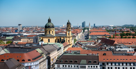 Obraz premium Munich München scenic view from the top 