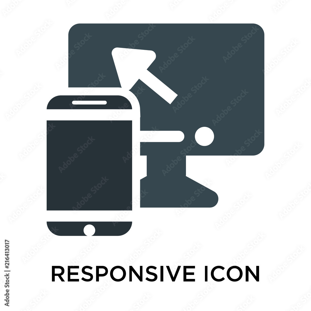 Poster responsive icon isolated on white background. modern and editable responsive icon. simple icons vect