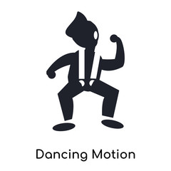 Dancing Motion icon vector sign and symbol isolated on white background, Dancing Motion logo concept