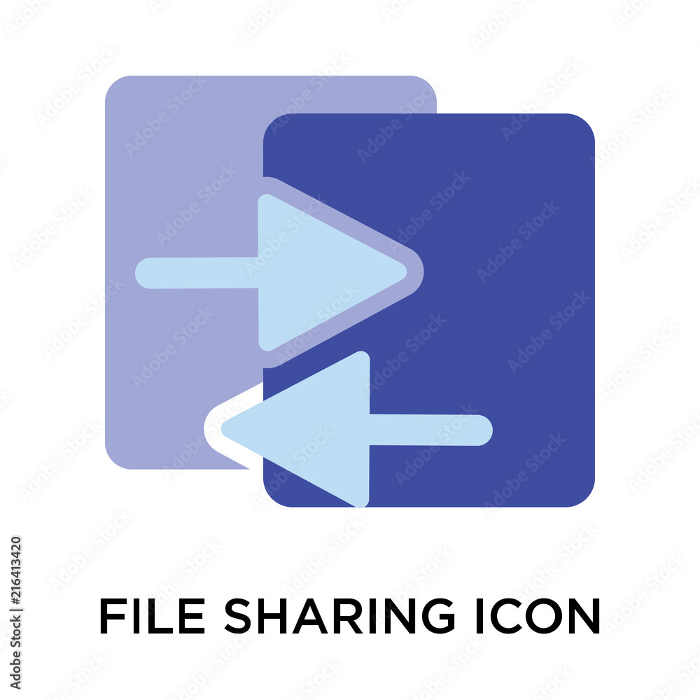 Poster file sharing icon isolated on white background. modern and editable file sharing icon. simple icons 
