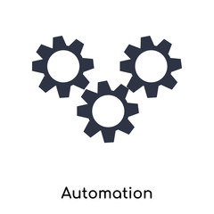 Fototapeta premium automation icon isolated on white background. Simple and editable automation icons. Modern icon vector illustration.