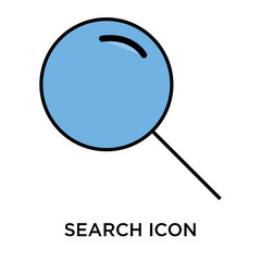 search icons isolated on white background. Modern and editable search icon. Simple icon vector illustration.