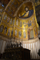 Fototapeta na wymiar Interior of Duomo di Monreale, Sicily