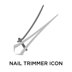 nail trimmer icons isolated on white background. Modern and editable nail trimmer icon. Simple icon vector illustration.
