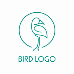 Minimalist Bird Logo Design Concept Creative