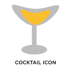 cocktail icons isolated on white background. Modern and editable cocktail icon. Simple icon vector illustration.