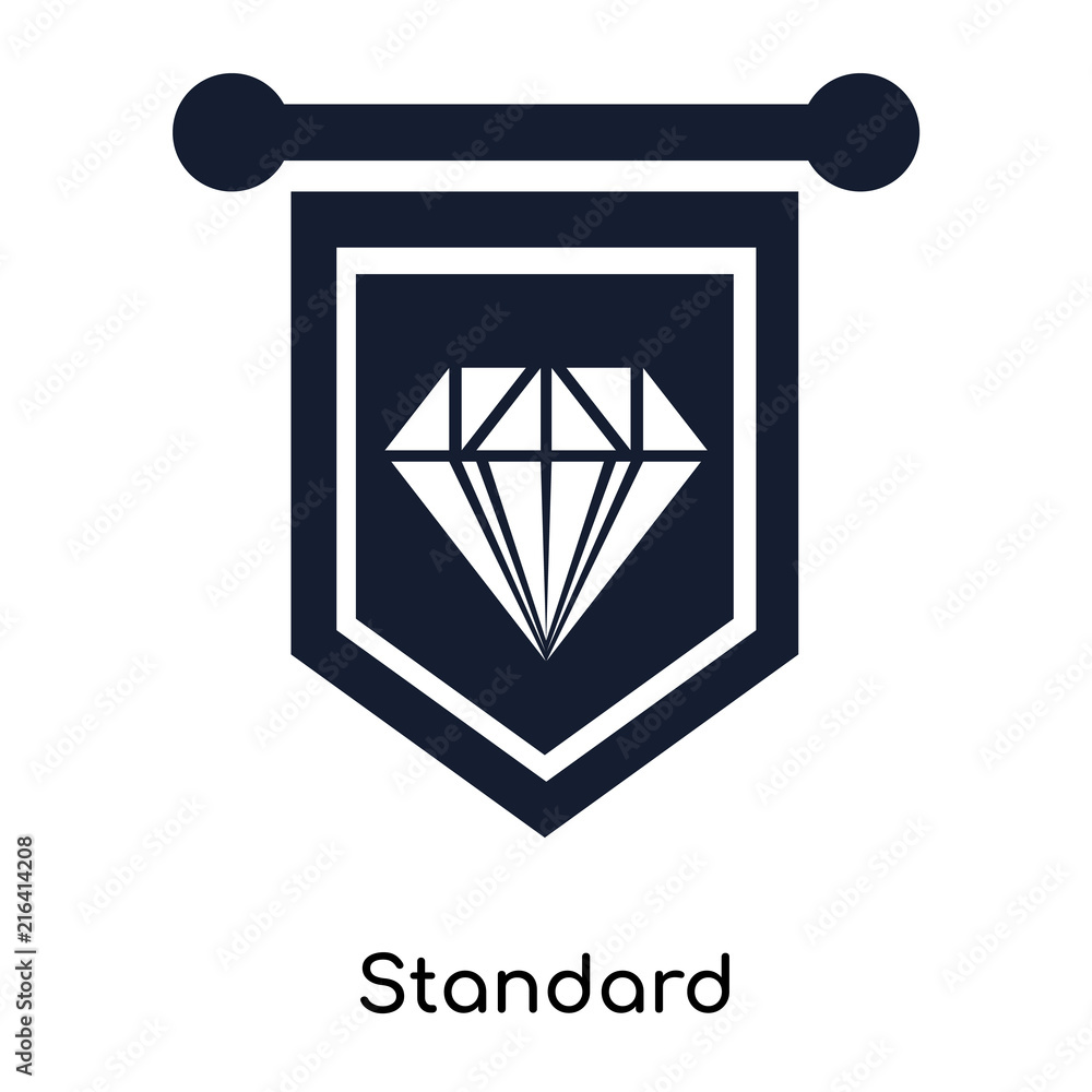 Poster standard icons isolated on white background. modern and editable standard icon. simple icon vector i