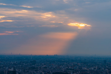 夕方の大都会 Views of the evening in Tokyo