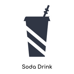 soda drink icon isolated on white background. Modern and editable soda drink icon. Simple icons vector illustration.