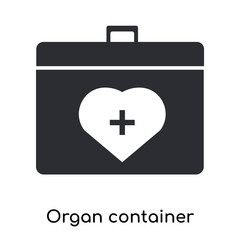 organ container icon isolated on white background. Simple and editable organ container icons. Modern icon vector illustration.