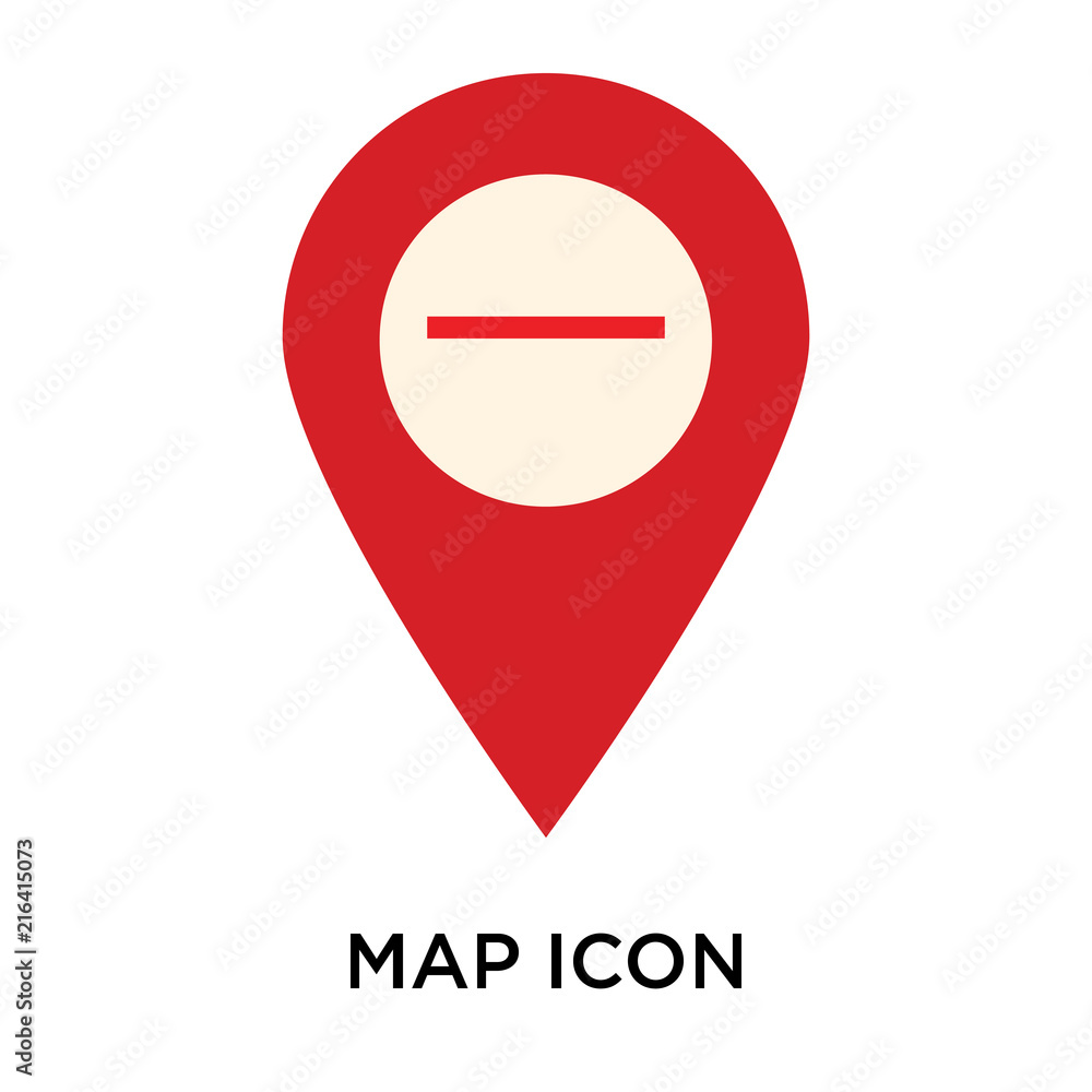 Poster map icons isolated on white background. modern and editable map icon. simple icon vector illustratio