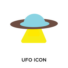 ufo icon isolated on white background. Simple and editable ufo icons. Modern icon vector illustration.