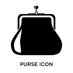 purse icons isolated on white background. Modern and editable purse icon. Simple icon vector illustration.