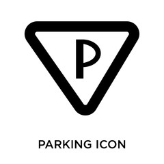 parking icons isolated on white background. Modern and editable parking icon. Simple icon vector illustration.