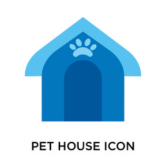 pet house icons isolated on white background. Modern and editable pet house icon. Simple icon vector illustration.