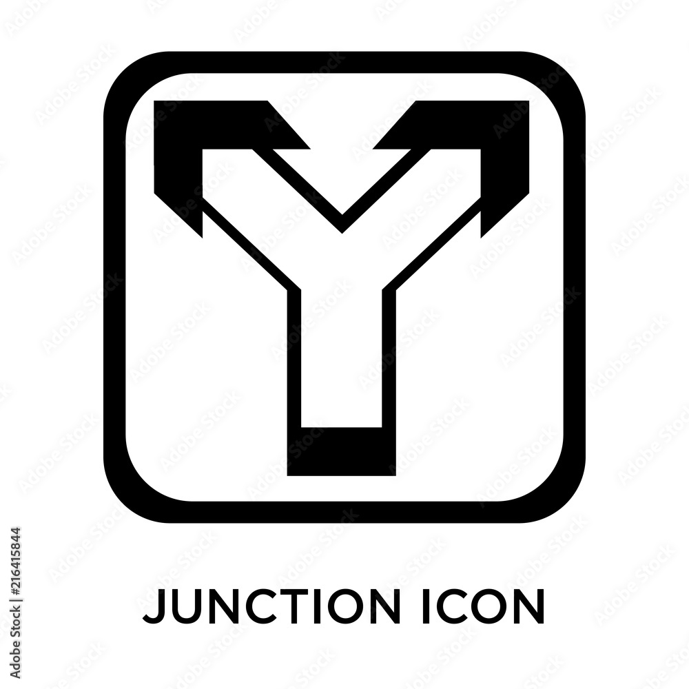 Poster junction icons isolated on white background. modern and editable junction icon. simple icon vector i
