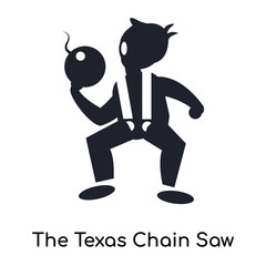 The Texas Chain Saw Massacre icon vector sign and symbol isolated on white background, The Texas Chain Saw Massacre logo concept