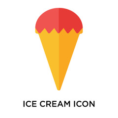 ice cream icon isolated on white background. Simple and editable ice cream icons. Modern icon vector illustration.
