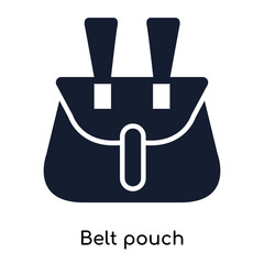 belt pouch icons isolated on white background. Modern and editable belt pouch icon. Simple icon vector illustration.