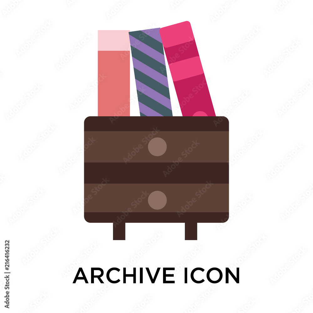 Poster archive icon isolated on white background. modern and editable archive icon. simple icons vector ill