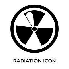 radiation icons isolated on white background. Modern and editable radiation icon. Simple icon vector illustration.