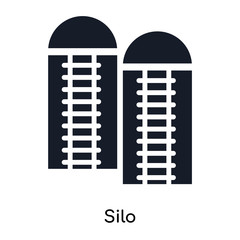 silo icons isolated on white background. Modern and editable silo icon. Simple icon vector illustration. © t-vector-icons