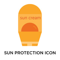 sun protection icons isolated on white background. Modern and editable sun protection icon. Simple icon vector illustration.