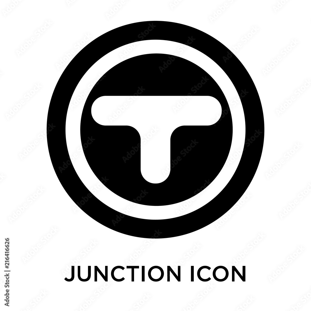 Poster junction icons isolated on white background. modern and editable junction icon. simple icon vector i