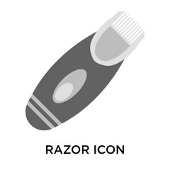 razor icons isolated on white background. Modern and editable razor icon. Simple icon vector illustration.