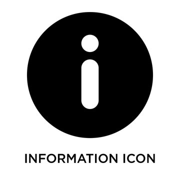 information icons isolated on white background. Modern and editable information icon. Simple icon vector illustration.