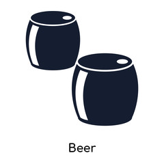 beer icons isolated on white background. Modern and editable beer icon. Simple icon vector illustration.