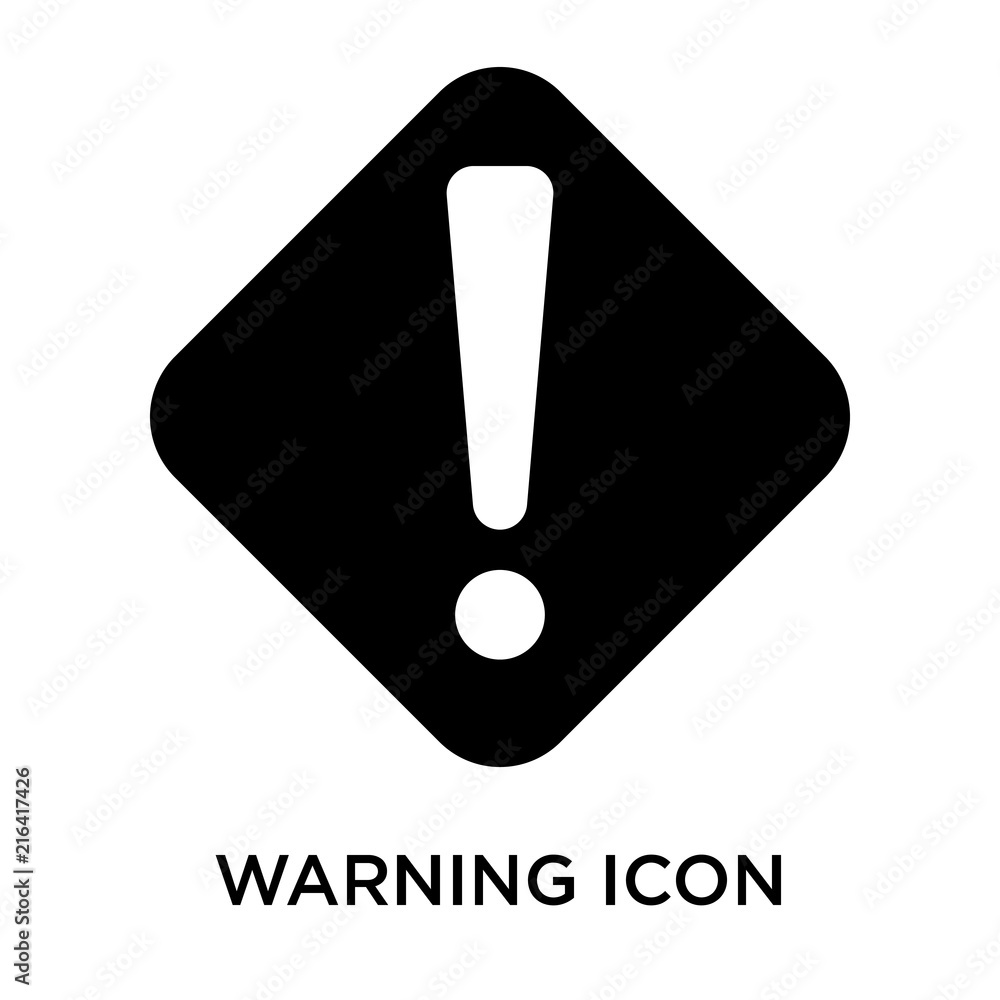 Poster warning icons isolated on white background. modern and editable warning icon. simple icon vector ill