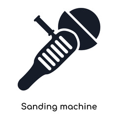 sanding machine icons isolated on white background. Modern and editable sanding machine icon. Simple icon vector illustration.