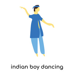 indian boy dancing icon isolated on white background. Simple and editable indian boy dancing icons. Modern icon vector illustration.