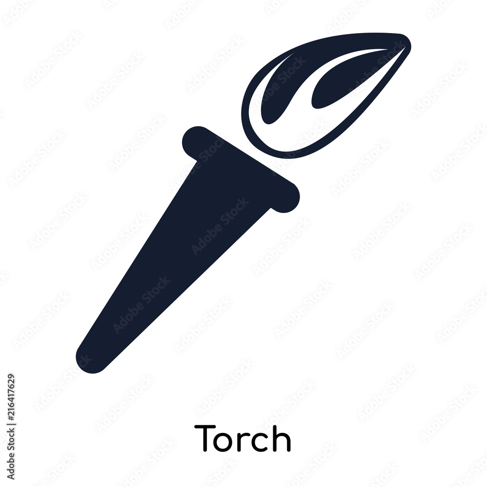 Poster torch icons isolated on white background. modern and editable torch icon. simple icon vector illustr