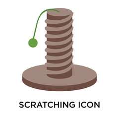 scratching icons isolated on white background. Modern and editable scratching icon. Simple icon vector illustration.