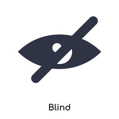 blind icon isolated on white background. Simple and editable blind icons. Modern icon vector illustration.