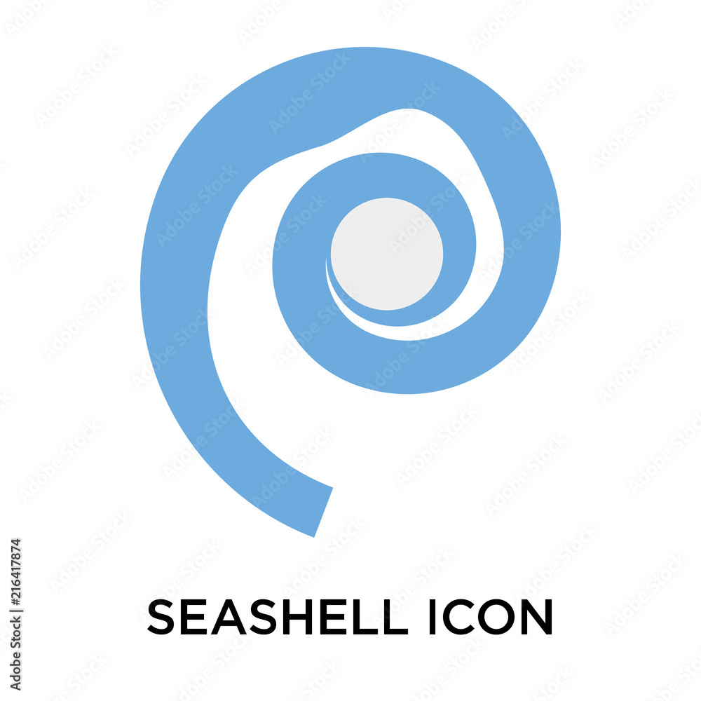 Aufkleber seashell icons isolated on white background. modern and editable seashell icon. simple icon vector i