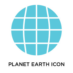 planet earth icon isolated on white background. Simple and editable planet earth icons. Modern icon vector illustration.