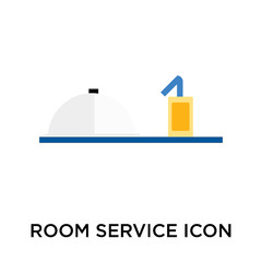 room service icons isolated on white background. Modern and editable room service icon. Simple icon vector illustration.